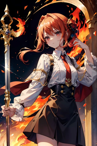 (((?masterpiece)))?(((top-quality)))?((ultra-detailliert))?According to the contract?Follow me?Overlord of Flame?Come?Purification Flame?Great Sword of Flame?Fluttershy?Fire and brimstone through Sodom?Turning sinners into the dust of death??Burning sky?